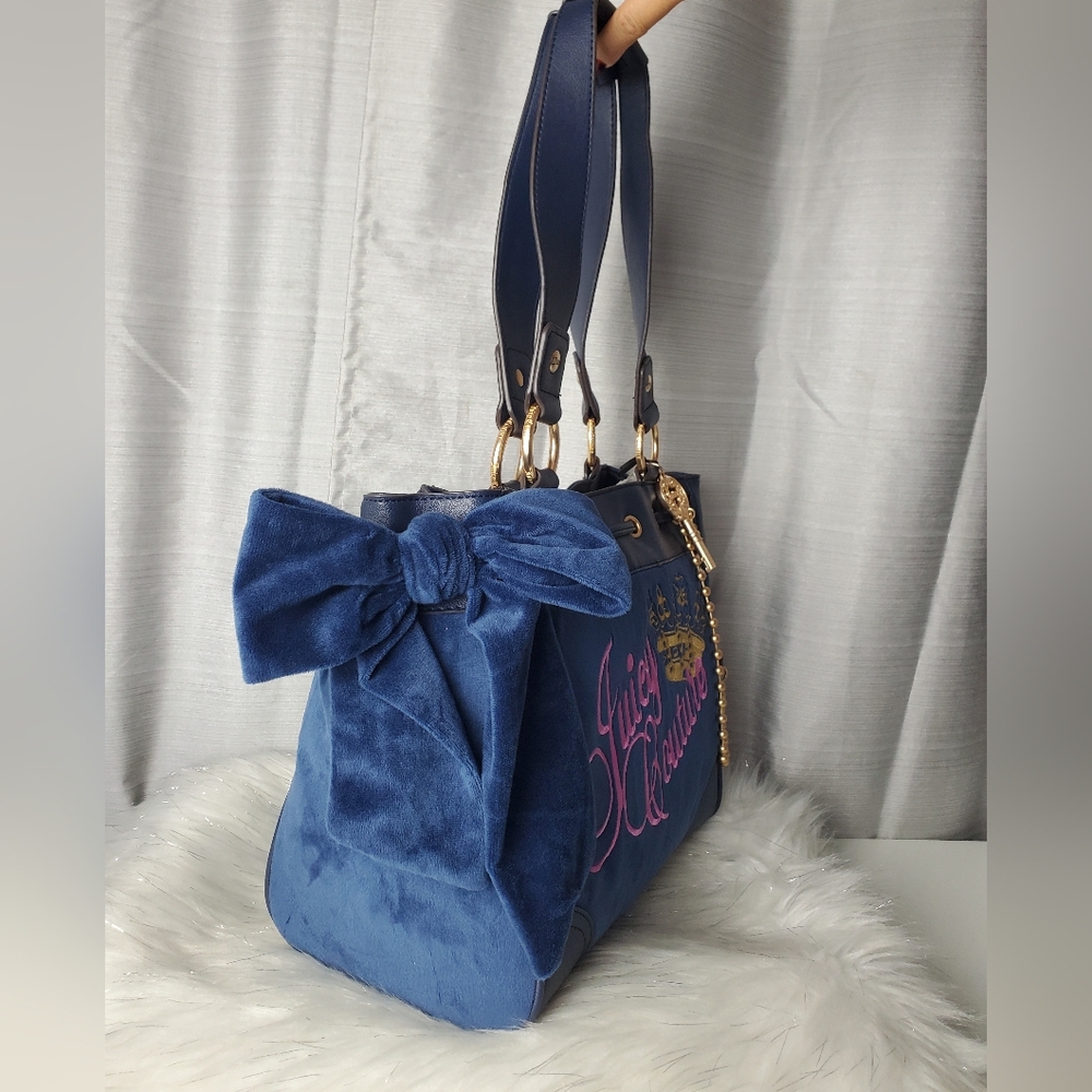 JUICY COUTURE Regal Blue The Key To Juicy Daydreamer Tote Bag - Picture 6 of 8